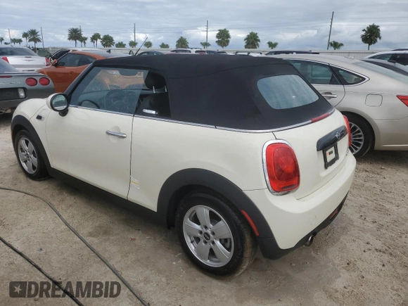 2017 MINI Convertible Cooper z VIN WMWWG5C38H3C99627, wystawiony jako Copart lot #75053914 z przebiegiem 42 087 mil mil oraz Nie do naprawy • Non repairable. Historia ofert i sprzedaży dostępna na DreamBid. Obrazek 2.