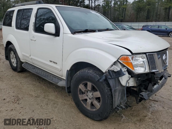 2005 Nissan Pathfinder XE with VIN 5N1AR18W75C731602, listed as a Copart auction lot 81708433 with Not provided miles and Salvage title. Bid and sale history available at DreamBid. Image 4.