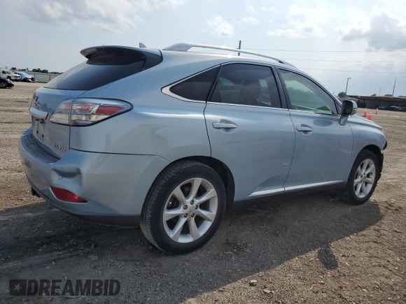 2011 Lexus RX 350 with VIN 2T2ZK1BAXBC046419, listed as a Copart auction lot 54781665 with 118,317 mi miles and Salvage Title. Bid and sale history available at DreamBid. Image 3.