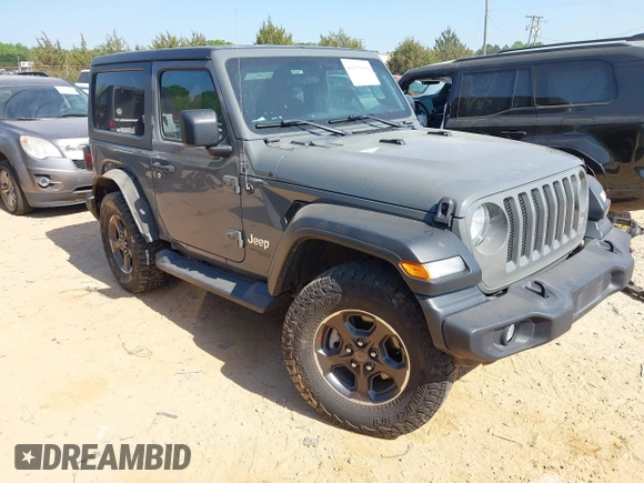 2020 Jeep Wrangler Sport S with VIN 1C4GJXAN5LW146068, listed as a IAAI auction lot 42071619 with 51,238 mi miles and . Bid and sale history available at DreamBid. Image 1.