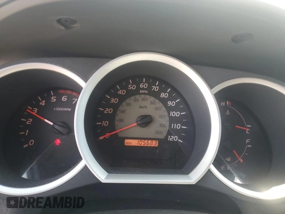 2008 Toyota Tacoma with VIN 5TEUU42N38Z571192, listed as a Copart auction lot 53450395 with 105,683 mi miles and Salvage Title. Bid and sale history available at DreamBid. Image 9.
