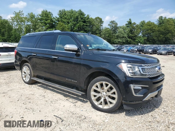 2018 Ford Expedition Max Platinum with VIN 1FMJK1MT8JEA54459, listed as a Copart auction lot 66247665 with 212,977 mi miles and Clean title. Bid and sale history available at DreamBid. Image 4.