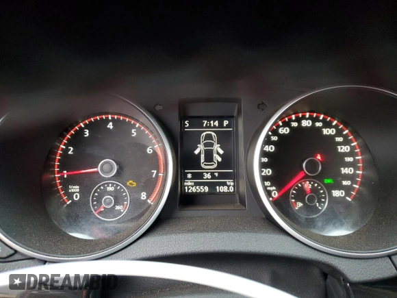 2012 Volkswagen GTI w/Conv & Sunroof PZEV с VIN WVWHD7AJ5CW160089, выставлен на аукционе Copart как лот 48440675 с пробегом 126 559 миль миль и Списание • Salvage title. История ставок и продаж доступна на DreamBid. Изображение 9.
