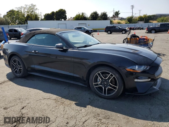 2018 Ford Mustang EcoBoost Premium z VIN 1FATP8UHXJ5145287, wystawiony jako Copart lot #60152705 z przebiegiem 75 119 mil mil oraz Szkoda całkowita • Salvage title. Historia ofert i sprzedaży dostępna na DreamBid. Obrazek 4.