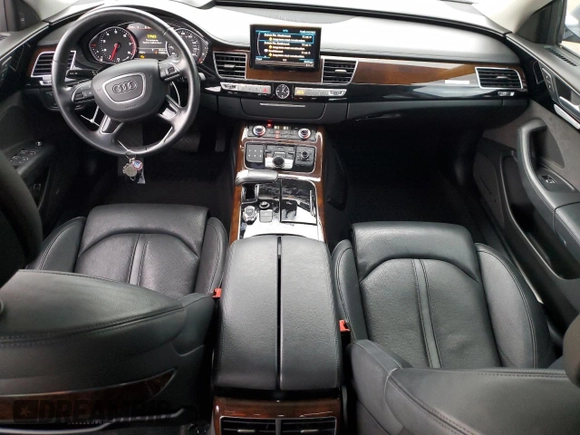2016 Audi A8 3.0T with VIN WAU34AFD6GN010205, listed as a Copart auction lot 82362184 with 118,464 mi miles and Salvage Title. Bid and sale history available at DreamBid. Image 8.