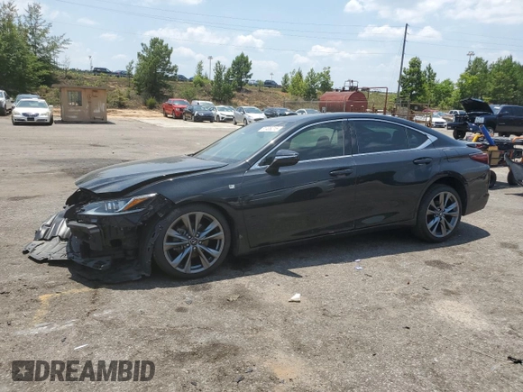 2020 Lexus ES 350 F Sport with VIN 58AGZ1B17LU059094, listed as a Copart auction lot 61408215 with 107,194 mi miles and Salvage title. Bid and sale history available at DreamBid. Image 1.
