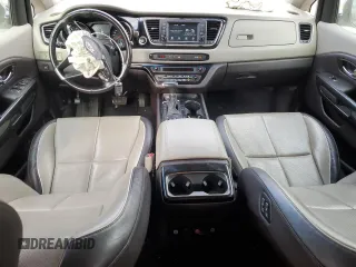 2018 Kia Sedona SX-L with VIN KNDME5C18J6370387, listed as a Copart auction lot 77415064 with 126,828 mi miles and Salvage Title. Bid and sale history available at carsss.com. Image 8.