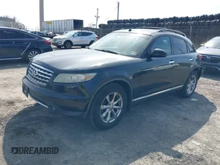 2008 Infiniti FX35 with VIN JNRAS08W68X206627, listed as a IAAI auction lot 41788439 with 1 mi miles. Bid and sale history available at carsss.com. Image 2.