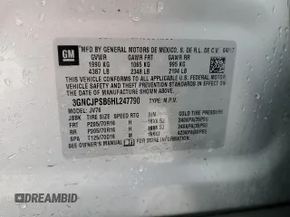 2017 Chevrolet Trax LT with VIN 3GNCJPSB6HL247790, listed as a Copart auction lot 54567685 with 68,689 mi miles and Salvage Title. Bid and sale history available at carsss.com. Image 14.