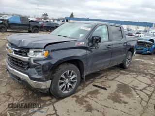 2023 Chevrolet Silverado 1500 LT z VIN 2GCUDDED5P1130573, wystawiony jako Copart lot #43181035 z przebiegiem 21 424 mil mil oraz Szkoda całkowita • Salvage title. Historia ofert i sprzedaży dostępna na DreamBid. Obrazek 1.