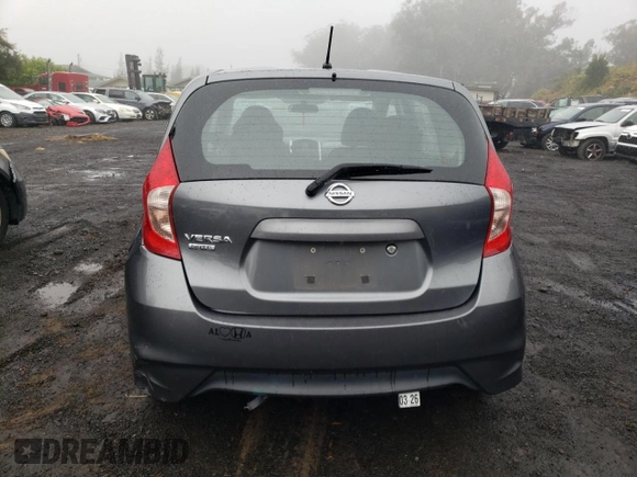 2018 Nissan Note SV with VIN 3N1CE2CP1JL352689, listed as a Copart auction lot 57144785 with 38,824 mi miles and Salvage title. Bid and sale history available at DreamBid. Image 6.
