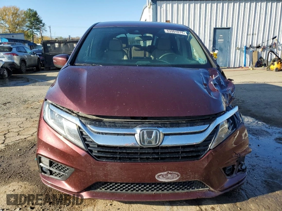 2019 Honda Odyssey EX with VIN 5FNRL6H57KB087417, listed as a Copart auction lot 83984874 with 89,909 mi miles and Salvage title. Bid and sale history available at DreamBid. Image 5.