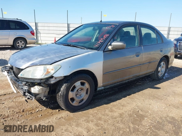 2004 Honda Civic with VIN JHMES96644S018400, listed as a IAAI auction lot 41785106 with 245,864 mi miles. Bid and sale history available at carsss.com. Image 2.