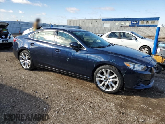2016 Mazda Mazda6 i Touring with VIN JM1GJ1V50G1433764, listed as a Copart auction lot 78545154 with 95,437 mi miles and Salvage Title. Bid and sale history available at carsss.com. Image 4.