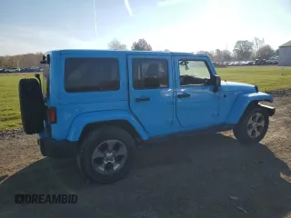 2018 Jeep Wrangler JK Unlimited Sahara with VIN 1C4BJWEG6JL821389, listed as a Copart auction lot 78605464 with 101,904 mi miles and Salvage Title. Bid and sale history available at carsss.com. Image 3.