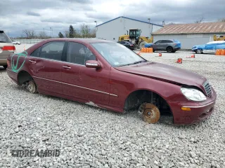 2004 Mercedes-Benz S 500 with VIN WDBNG84J94A421961, listed as a Copart auction lot 53140555 with Not Provided miles and Salvage Title. Bid and sale history available at DreamBid. Image 4.