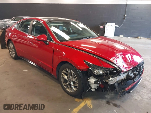 2020 Hyundai Sonata SEL z VIN 5NPEF4JA5LH015250, wystawiony jako IAAI lot #42142900 z przebiegiem 48 122 mil mil oraz . Historia ofert i sprzedaży dostępna na DreamBid. Obrazek 1.