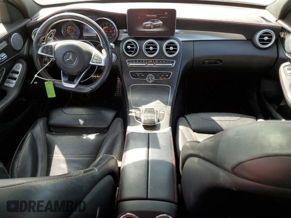 2016 Mercedes-Benz C 450 AMG with VIN 55SWF6EB6GU115864, listed as a Copart auction lot 49160575 with 71,459 mi miles and Salvage Title. Bid and sale history available at carsss.com. Image 8.