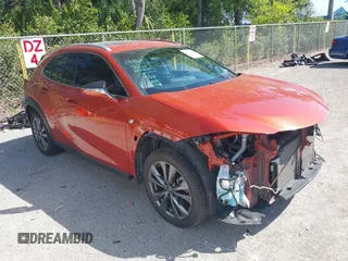 2020 Lexus UX 200 F Sport with VIN JTHE3JBH1L2023381, listed as a IAAI auction lot 41795195 with 88,098 mi miles and . Bid and sale history available at DreamBid. Image 1.