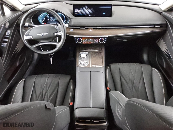 2023 Genesis Electrified G80 with VIN KMTGE4S16PU004345, listed as a Copart auction lot 42004295 with 2,832 mi miles and Clean Title. Bid and sale history available at carsss.com. Image 8.
