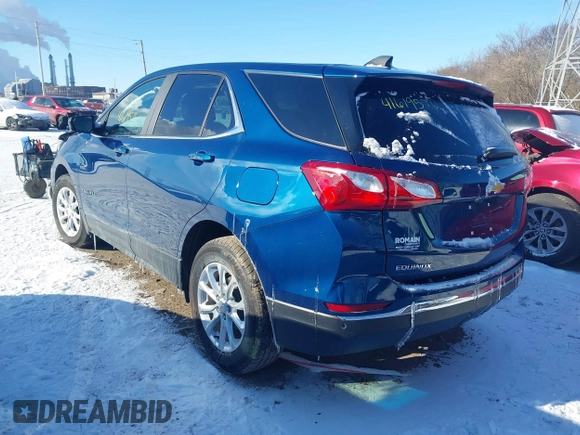 2021 Chevrolet Equinox LT z VIN 3GNAXUEV3ML384478, wystawiony jako IAAI lot #41619576 z przebiegiem 34 176 mil mil oraz . Historia ofert i sprzedaży dostępna na DreamBid. Obrazek 3.