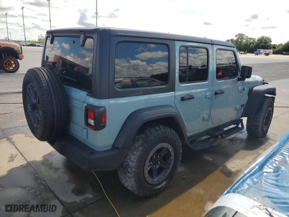 2024 Jeep Wrangler Willys with VIN 1C4PJXDN9RW151522, listed as a Copart auction lot 73929494 with 14,248 mi miles and Salvage Title. Bid and sale history available at carsss.com. Image 3.