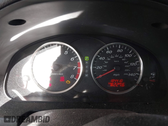 2008 Mazda 6 i Sport VE with VIN 1YVHP80C285M48093, listed as a IAAI auction lot 41881272 with 184,410 mi miles. Bid and sale history available at carsss.com. Image 7.