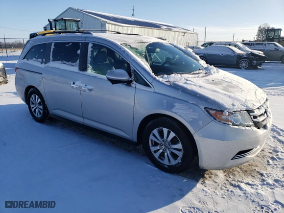 2015 Honda Odyssey EX-L with VIN 5FNRL5H66FB048813, listed as a Copart auction lot 46107255 with 175,888 mi miles and Clean Title. Bid and sale history available at carsss.com. Image 4.
