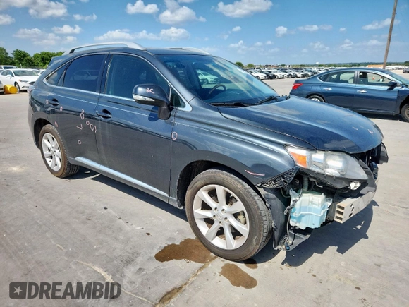 2010 Lexus RX 350 with VIN 2T2ZK1BA6AC037084, listed as a Copart auction lot 62074835 with 143,795 mi miles and Salvage title. Bid and sale history available at DreamBid. Image 4.