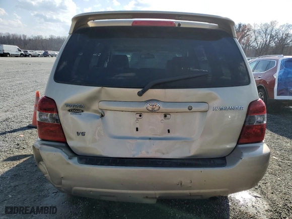 2007 Toyota Highlander w/3rd Row with VIN JTEDP21A070130608, listed as a Copart auction lot 49236705 with 267,420 mi miles and Salvage Title. Bid and sale history available at carsss.com. Image 6.