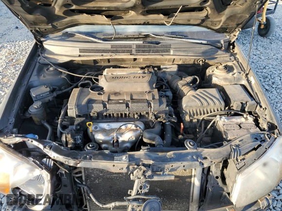 2009 Kia Spectra EX with VIN KNAFE221395599681, listed as a Copart auction lot 76535484 with 350,011 mi miles and Salvage Title. Bid and sale history available at carsss.com. Image 11.
