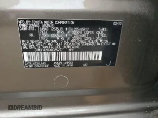 2010 Toyota RAV4 Limited with VIN JTMDF4DV4AD035227, listed as a Copart auction lot 62567895 with 112,093 mi miles and Salvage title. Bid and sale history available at DreamBid. Image 12.