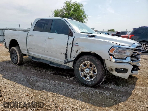 2024 Ram 2500 Laramie with VIN 3C6UR5FL1RG341106, listed as a Copart auction lot 58538335 with 25,283 mi miles and Salvage title. Bid and sale history available at DreamBid. Image 4.