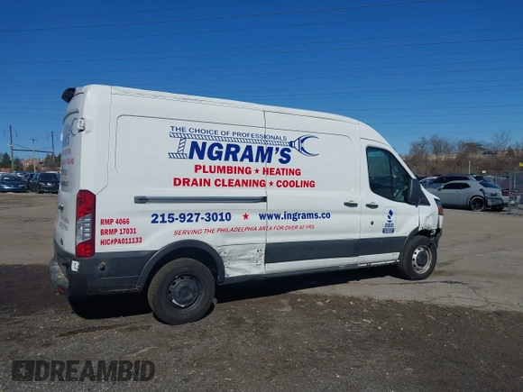 2019 Ford Transit with VIN 1FTYR2CM3KKB23320, listed as a IAAI auction lot 41824025 with 29,221 mi miles. Bid and sale history available at carsss.com. Image 17.