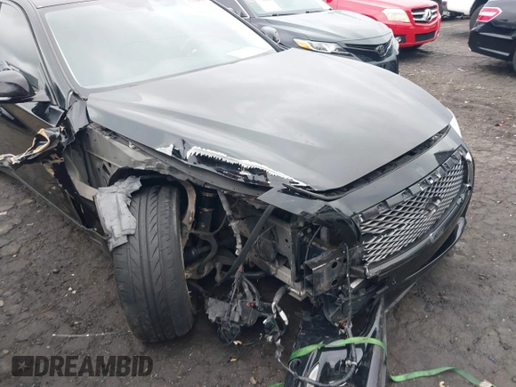 2015 Infiniti Q50 Premium with VIN JN1BV7AR1FM411864, listed as a IAAI auction lot 40800193 with 104,154 mi miles. Bid and sale history available at carsss.com. Image 6.