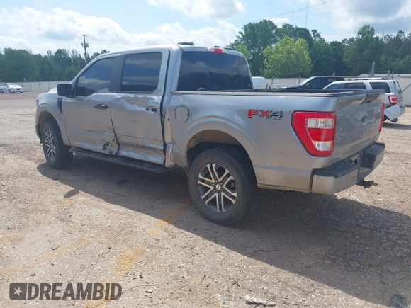 2023 Ford F-150 XL with VIN 1FTFW1E55PKE96110, listed as a IAAI auction lot 42127827 with 35,741 mi miles and . Bid and sale history available at DreamBid. Image 3.