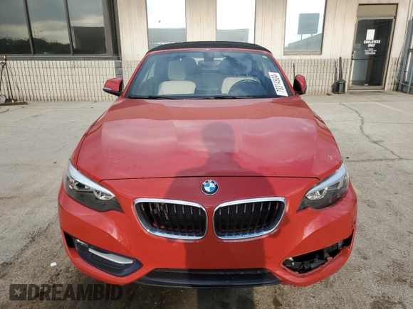 2017 BMW 2 Series 230i with VIN WBA2K9C30HV647412, listed as a Copart auction lot 70314504 with 49,695 mi miles and Salvage title. Bid and sale history available at DreamBid. Image 5.
