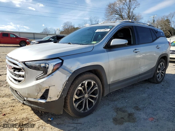 2019 GMC Terrain SLT with VIN 3GKALPEVXKL203559, listed as a Copart auction lot 47019355 with 193,723 mi miles and Salvage Title. Bid and sale history available at carsss.com. Image 1.