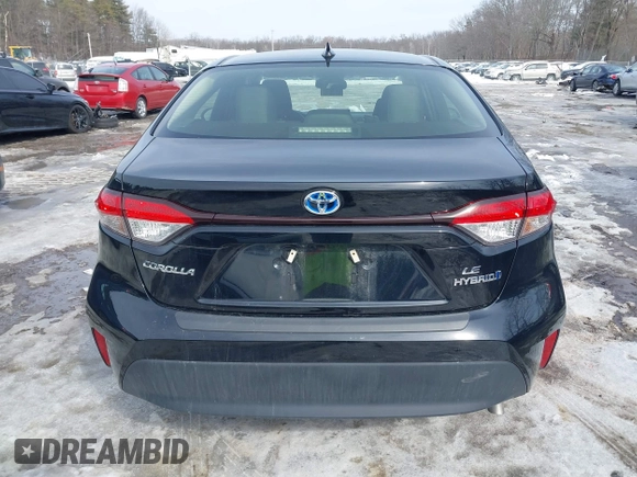 2023 Toyota Corolla Hybrid LE with VIN JTDBDMHE7P3004396, listed as a IAAI auction lot 41606222 with 15,037 mi miles. Bid and sale history available at carsss.com. Image 16.