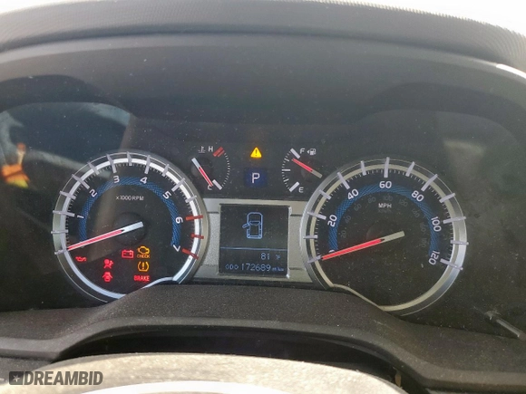 2014 Toyota 4Runner SR5 with VIN JTEZU5JR2E5073298, listed as a Copart auction lot 50777525 with 172,689 mi miles and Salvage Title. Bid and sale history available at carsss.com. Image 10.