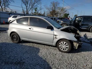 2007 Hyundai Accent GS with VIN KMHCM36C27U001623, listed as a Copart auction lot 45192065 with 130,289 mi miles and Salvage Title. Bid and sale history available at carsss.com. Image 4.