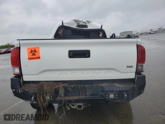 2016 Toyota Tacoma SR with VIN 3TMCZ5AN0GM014840, listed as a Copart auction lot 47455595 with 155,990 mi miles and Salvage Title. Bid and sale history available at carsss.com. Image 6.