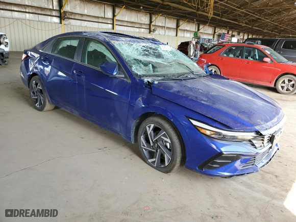 2025 Hyundai Elantra SEL Convenience with VIN KMHLS4DGXSU890309, listed as a Copart auction lot 51437925 with 3,738 mi miles and Non Repairable. Bid and sale history available at carsss.com. Image 4.
