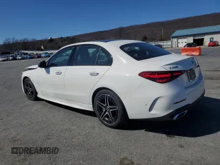 2024 Mercedes-Benz C 300 with VIN W1KAF4HB3RR204628, listed as a Copart auction lot 48146225 with 3,282 mi miles and Salvage Title. Bid and sale history available at DreamBid. Image 2.