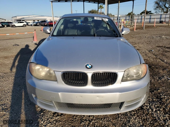 2011 BMW 1 Series 128i with VIN WBAUP7C5XBVK79473, listed as a Copart auction lot 48409145 with 0 mi miles and Salvage Title. Bid and sale history available at carsss.com. Image 5.
