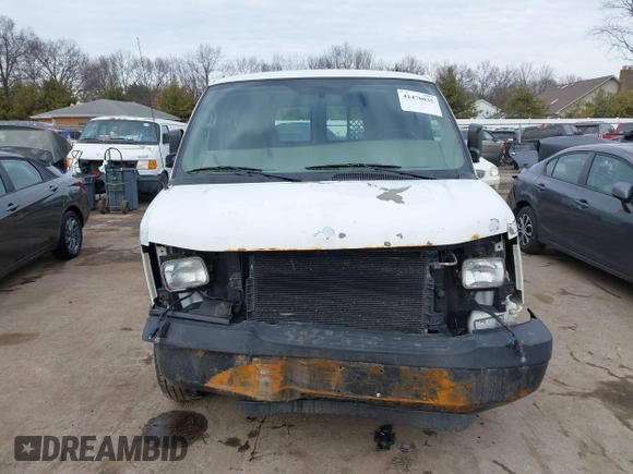 2008 Chevrolet Express Cargo Van with VIN 1GCGG25C081217403, listed as a IAAI auction lot 41470035 with 0 mi miles. Bid and sale history available at carsss.com. Image 13.