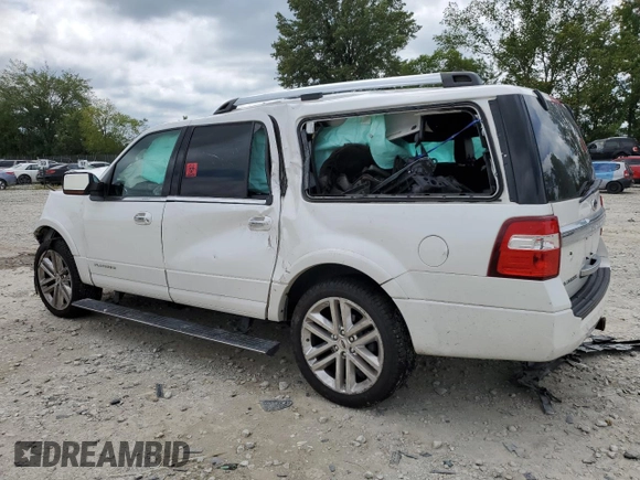 2016 Ford Expedition EL Platinum with VIN 1FMJK1MT4GEF10644, listed as a Copart auction lot 66174944 with 173,691 mi miles and Non Repairable. Bid and sale history available at carsss.com. Image 2.
