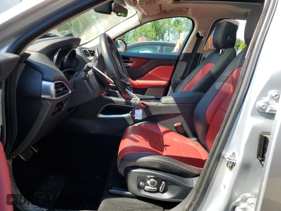 2019 Jaguar F-Pace 30t R-Sport with VIN SADCL2GX8KA358905, listed as a Copart auction lot 57285004 with 44,229 mi miles and Non repairable. Bid and sale history available at DreamBid. Image 7.