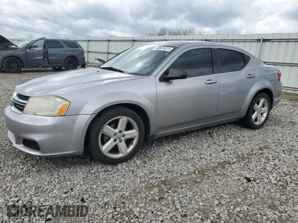 2013 Dodge Avenger SE with VIN 1C3CDZAB8DN531059, listed as a Copart auction lot 50634815 with 164,609 mi miles and Salvage Title. Bid and sale history available at DreamBid. Image 1.
