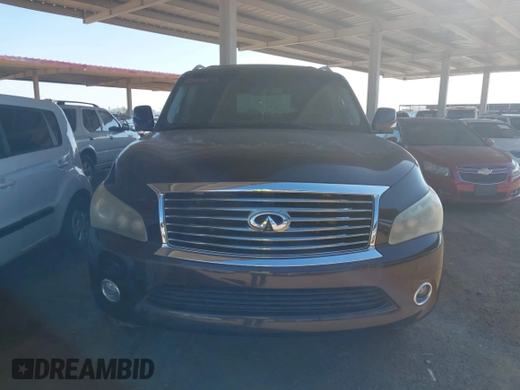 2012 Infiniti QX56 7-passenger with VIN JN8AZ2NE8C9020897, listed as a IAAI auction lot 42453571 with 173,145 mi miles and . Bid and sale history available at DreamBid. Image 6.